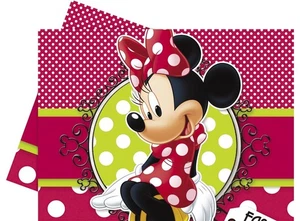 Large Disney Minnie Mouse Tablecloth Mickey Birthday Party Tablecover Decor - Picture 1 of 2