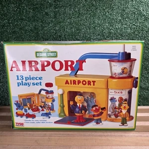 TYCO 1993 Sesame Street Airport Vintage Playset Planes Big Bird Ernie Figures - Picture 1 of 8