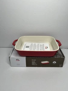 Staub Red Rectangular Ceramic Baking Dish 7.5"L x 6"D x 2"H 1.25 Qt - Picture 1 of 7