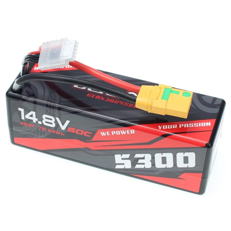 Redcat Racing GEA53004S60XT90 GensAce 5300mAh 4s 60C 14.8V HardCase Lipo Battery - Image 1 of 1
