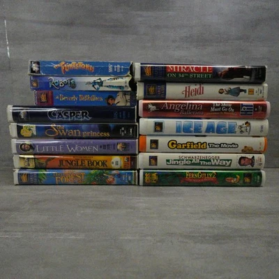 20th Century Fox VHS Lot of 15 Kids Bundle Garfield Ice Age Robots Fern Gully 2 — 第 1/4 张图片