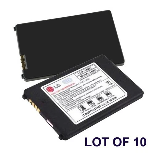 Lote de 10 baterías LG LGIP-340NV OEM para Cosmos VN250 Octano VN530 Foto 1 de 1