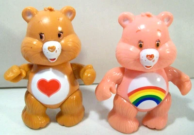 Lote de figuras de acción Care Bears 3", Cheer Bear, Tenderheart Bear, aspecto retro, 2003 Foto 1 de 3