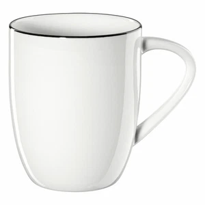 Taza ASA Ligne Negra con mango líneas negras hueso fino China blanco cálido 350 ml - Imagen 1 de 1