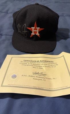 Gorra de béisbol ajustada New Era firmada por Nolan Ryan autografiada por los Astros de Houston 7 3/4 Foto 1 de 4