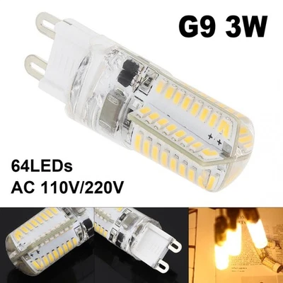 G9 LED Lamp 64LEDs SMD 3014 Corn Bulb 220V 360° LED Lamp Light Replace Halogen - Image 1 of 4