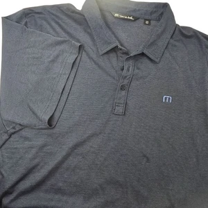 Travis Mathew Navy Polo Shirt XXXL Cotton Blend Men's Golf Short Sleeve - Picture 1 of 7