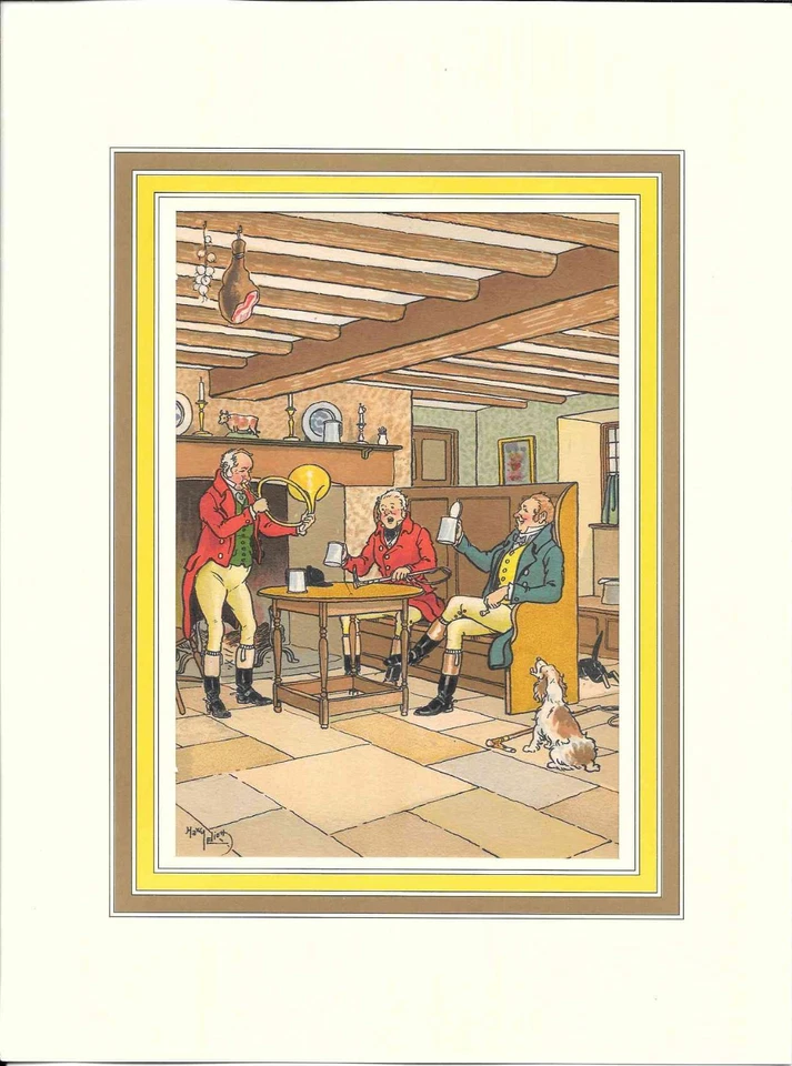 HARRY ELIOTT ELLIOT serie diner de chasse verticale 1948 gravure n°4 - Photo 1/1