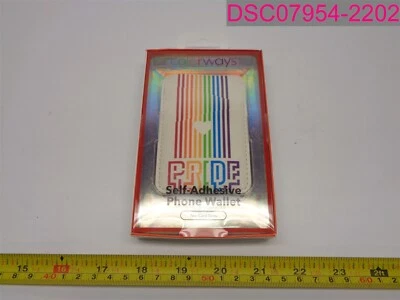 QTY=3; Colorways Pride Self-Adhesive Phone Wallet w/ 2 Card Slots - Image 1 of 4