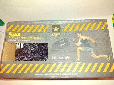 1 juego de pesos de tobillo - muñeca del ejército de EE. UU. 2 libras cada 4 libras en total NUEVO en CAJA #10G Foto 1 de 3