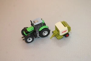 Wiking Traktor Deutz-Fahr mit Claas Ballenpresse Spur H0 #D989 - Bild 1 von 2