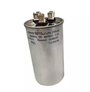 Condensador de doble funcionamiento 370VAC 370V CA 50/15uF 50+15 uF MFD CBB65B C.P2/S2 40/70/21 - Imagen 1 de 4