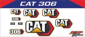 CAT 306 Vinyl Decal Set - Picture 1 of 1
