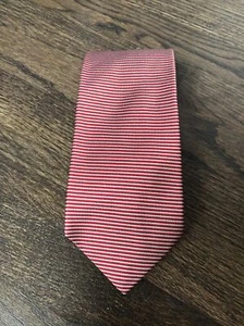 Vintage Brooks Brothers Makers Herrenkrawatte, rot/silber gestreift 100 % Seide USA - Bild 1 von 6
