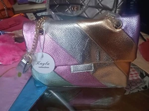 Borsa Donna Pelle Colore Rosa Fuxia Nuovo Con Cartellino - Foto 1 di 3