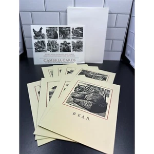 Vintage Cambria Cards (8) Wood Engraved Note Cards Engraving by Michael McCurdy - Picture 1 of 11