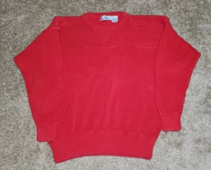 Vintage Cotton Trader Bay Red Sweater Size large B - Picture 1 of 4