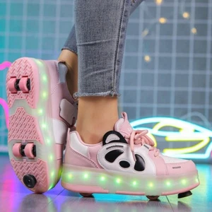 Roller skate shoes girl gift boy toy kid 4 wheels sport sneaker children skating - Picture 1 of 17