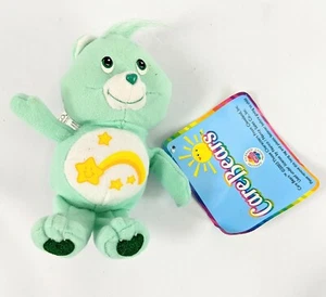 Juguete de peluche de peluche Care Bears de 5" Wish Bear Nanco 2003 - Imagen 1 de 3