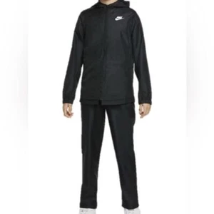 Nike Sportswear Kids Woven Tracksuit, Top & Bottom Set, black size L New $75 - Picture 1 of 10