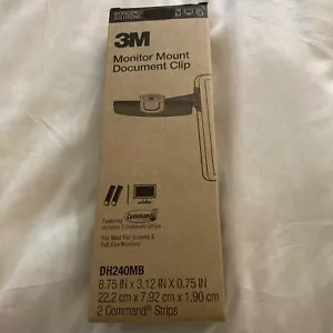 3M Monitor Mount Document Clip DH240MB New - Picture 1 of 6