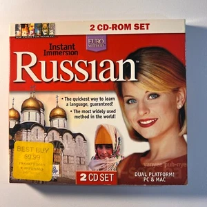 Speak Russian Instant Immersion Russian 2 CD ROM Set for PC & MAC Sealed! - Picture 1 of 2