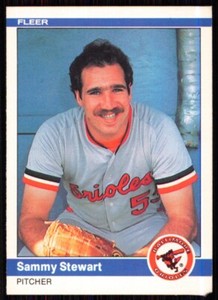1984 Fleer Sammy Stewart Baltimore Orioles #22