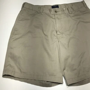 Dockers Shorts Mens Size 34 Broken In Weathered Khaki Stain Defender Regular Fit - Picture 1 of 12