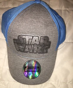 NEW Star Wars Blue Gray Cap Hat Kids Berkshire Snapback - Picture 1 of 11