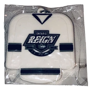 Ontario Reign Hockey 10 Aniversario 2008 - 2018 Llavero Etiqueta Llave NUEVO - Imagen 1 de 2