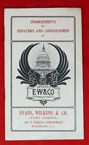 Endosos antiguos de senadores y congresistas, políticos, Evans Wilens & Co. - Imagen 1 de 5