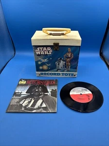 Vintage 1982 Star Wars Record Tote Top Handle Carrying Case Storage With Record - Picture 1 of 10