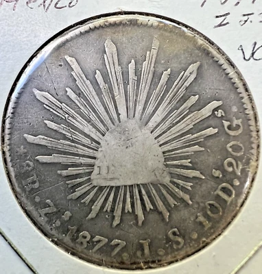 1877 Zs JS Mexico 8 Reales - Image 1 of 2