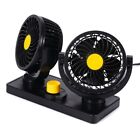 Auto Car Air Cooling Head Fan Quiet 360° Adjustable Cooler Fan with 3 Speed