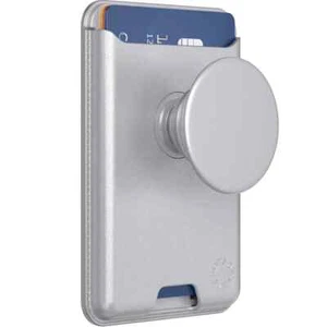 PopSockets Plant Leather PopWallet+ 3 Card PopGrip Cell Phone Grip Stand MagSafe - Zdjęcie 1 z 6