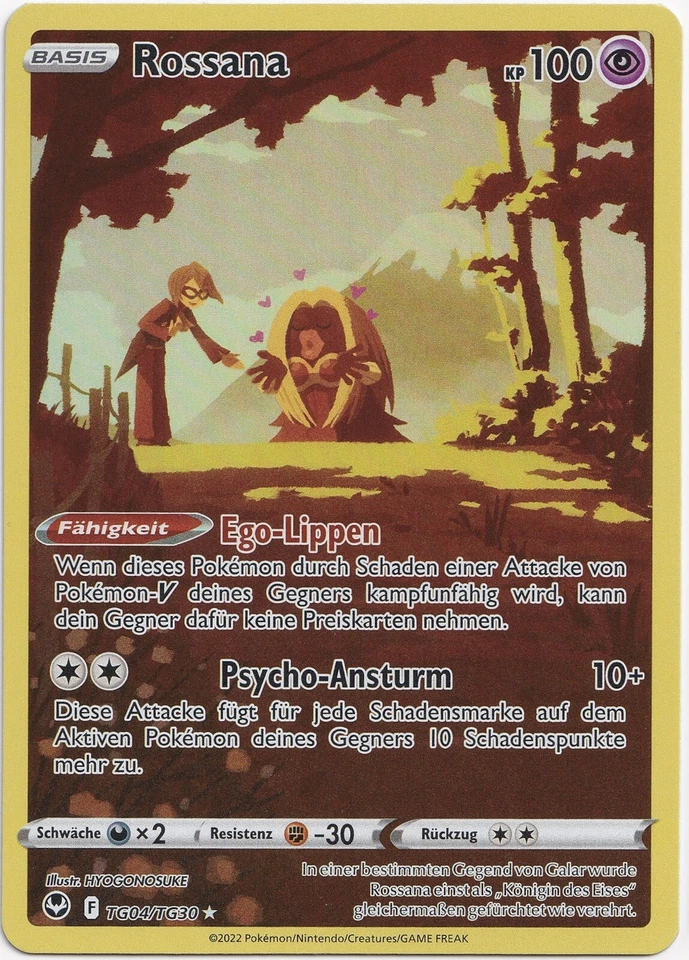 Pokémon Rossana Trainer Gallery Rare Silberne Sturmwinde TG04/TG30 NM Deutsch - Bild 1 von 1