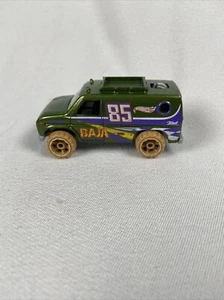 1977 Hot Wheels Baja Van Green Vintage Off Road Tan Wheels Thailand - Picture 1 of 5