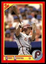 1990 Score Lenny Dykstra Philadelphia Phillies #427