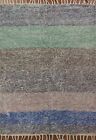 Thick Plush Moroccan Striped Contemporary Area Rug 5X8 Wool Hand Knotted Carpet
