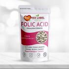 Folic Acid 400mcg 120 Tablets High Strength Reduce Tiredness & Fatigue Vegan UK