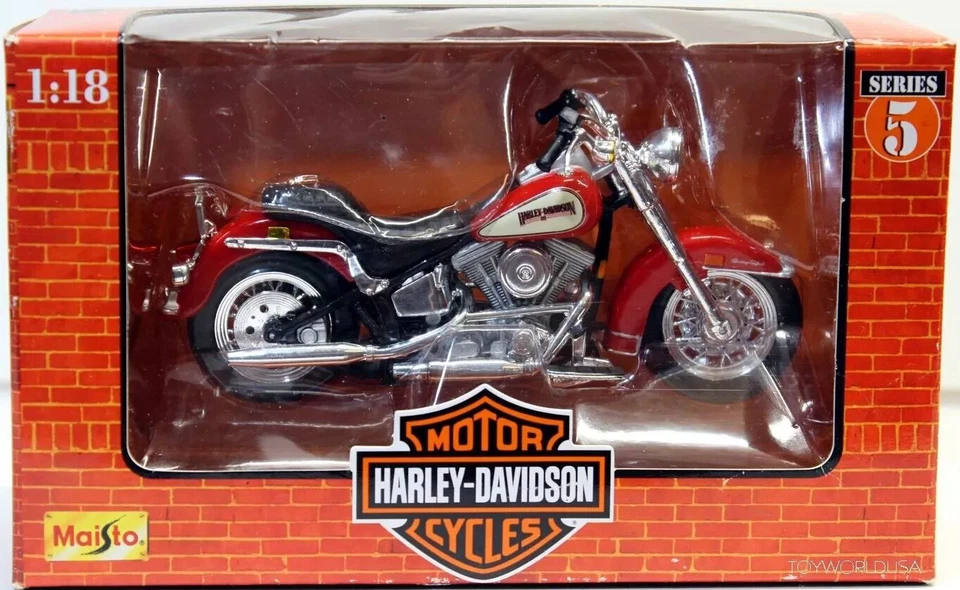 Maisto Harley-Davidson Series 5 1986 FLST Heritage Softail Evolution 1-18 scale - Image 1 of 1