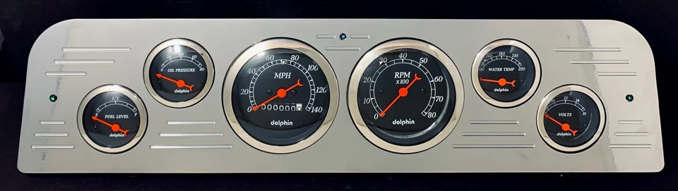 GMC Truck 1966 calibre 6 tablero juego de inserción Billet aluminio PC Foto 1 de 4