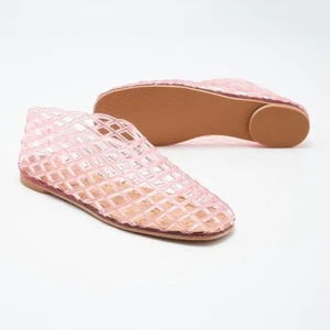 Flacher Schuh für Damen rosa Jelly Mesh Ballerinas ausgehöhlt Ballerina 5 - Bild 1 von 4