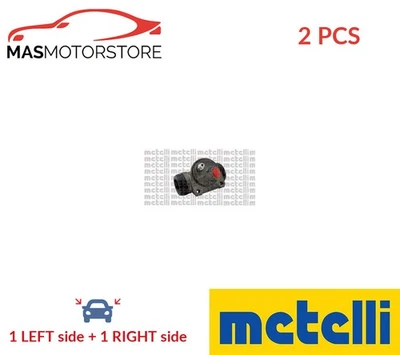 DRUM WHEEL BRAKE CYLINDER PAIR REAR METELLI 04-0673 2PCS A FOR PEUGEOT 406 - Image 1 of 4
