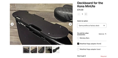 Cubierta de bicicleta de carga Kona MinUte + soporte de montaje Yepp Maxi - nueva/sin usar Foto 1 de 2