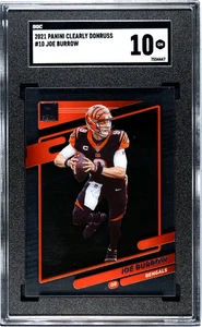 2021 Panini Clearly Donruss Joe Burrow #10 SGC 10 - Picture 1 of 2