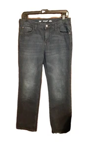 Cat & Jack Straight Retro Stretch Jeans Teen Girls Size 16 Blue Dark Wash - Picture 1 of 5