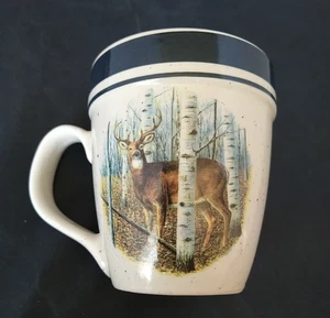 Weißschwanz Hirsch Becher Folkcraft Steinzeug Scottyz Jagd Wälder Kaffee - Bild 1 von 8