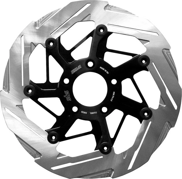 Rotor de freno SBS de 7 radios diseño D delantero izquierdo pulido #7143DL Harley Davidson Foto 1 de 1