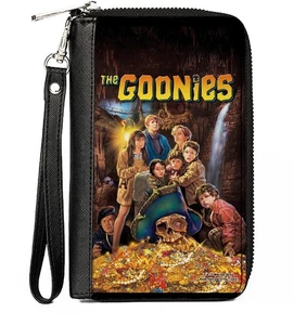 THE GOONIES TREASURE MOVIE POSTER WALLET PREMIUM ZIP-AROUND WRISTLET LICENSED - Picture 1 of 2
